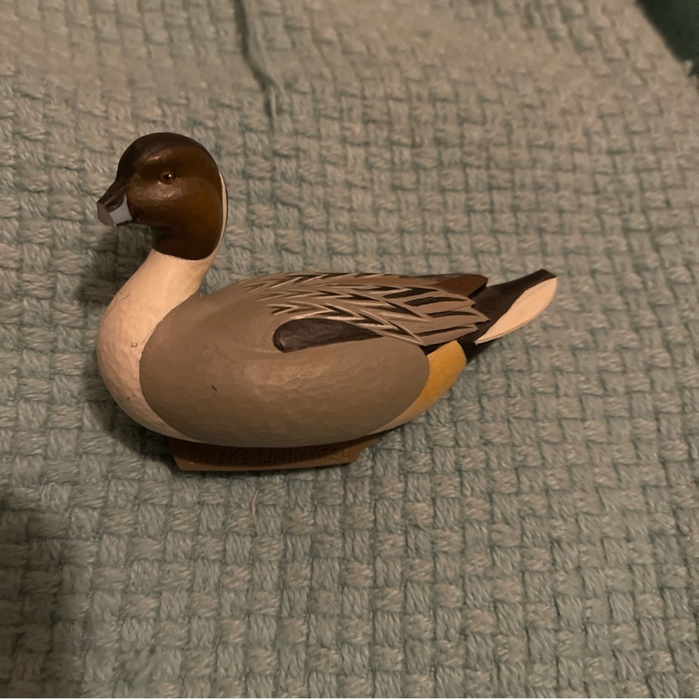 Jett Brunet 2003 Pintail Miniature Duck Decoy Ducks Unlimited Decoys - Read